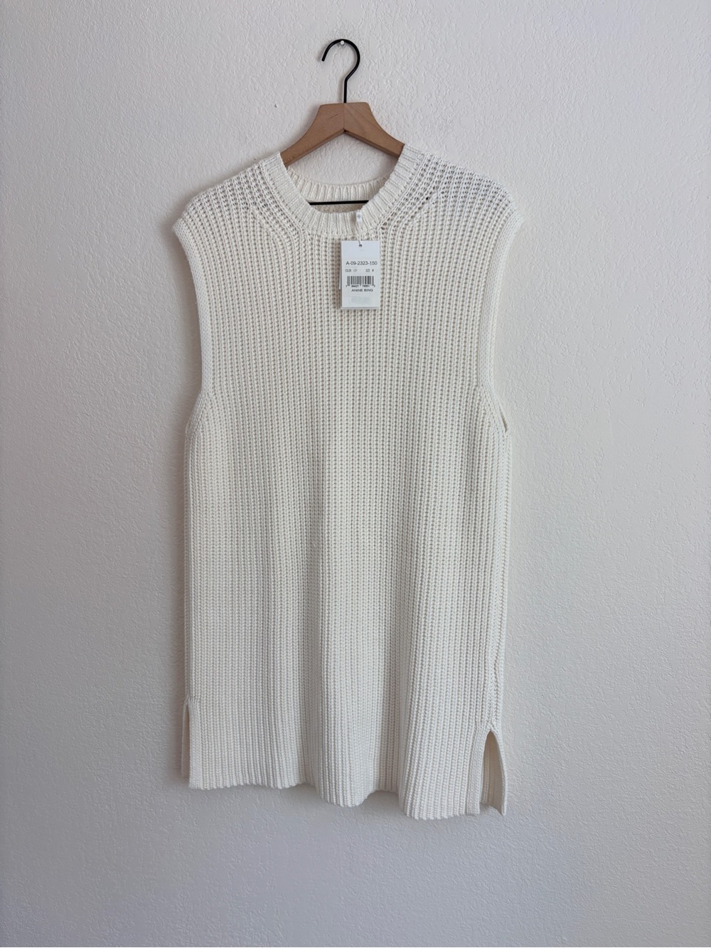NWT Anine Bing Cable Knit Olivier Sweater in Ivory - Picture 11 of 12